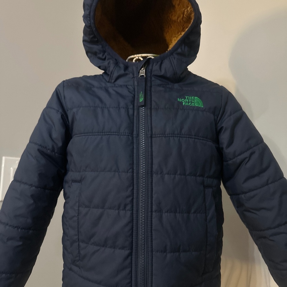 The North Face Kids Puffer Jacket - Navy and Green